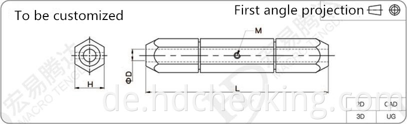 Hochpräzise Step-Pins mit austauschbarer Aluminiumlegierungsgriff &